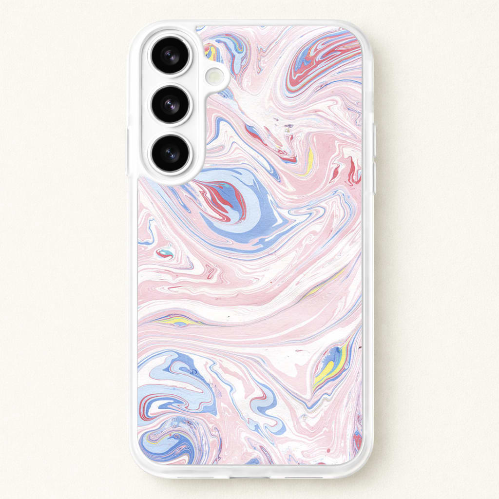 Pink Marble Swirl Phone Case