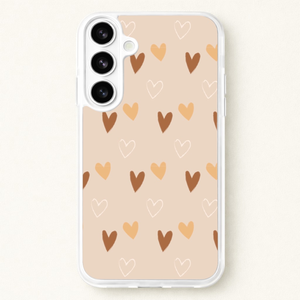 Cute Love Heart Pattern Phone Case