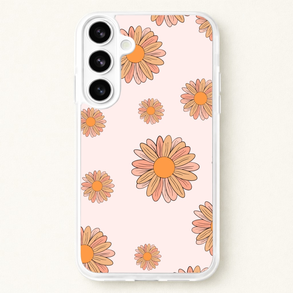 Peach Daisy Phone Case