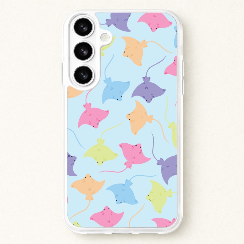 Multi Coloured Sting Ray Pattern - Sealife Phone Case