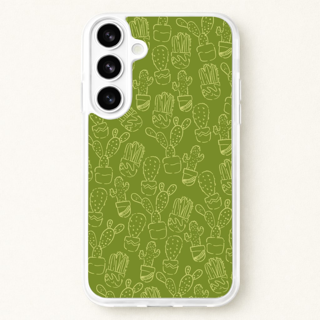 Green And Yellow Cacti - Western Phone Case
