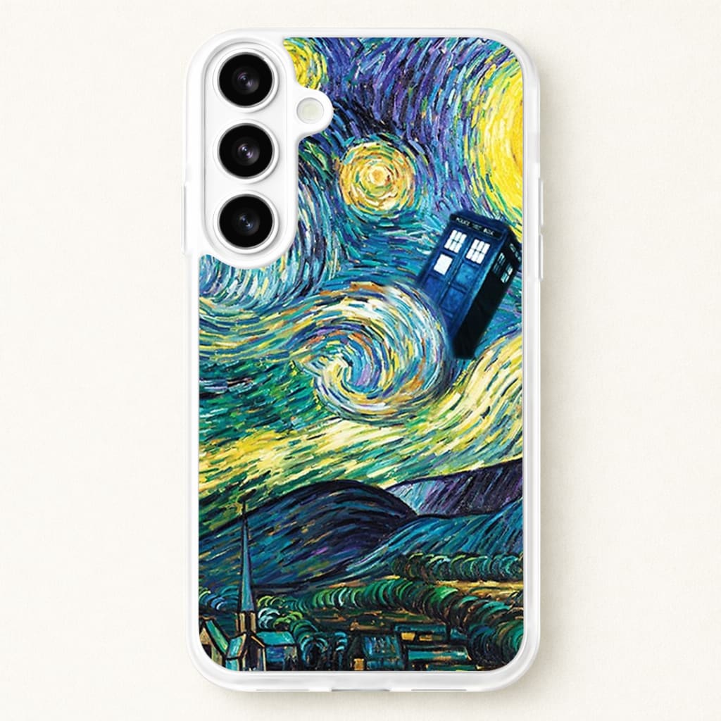 Starry Night Tardis Phone Case