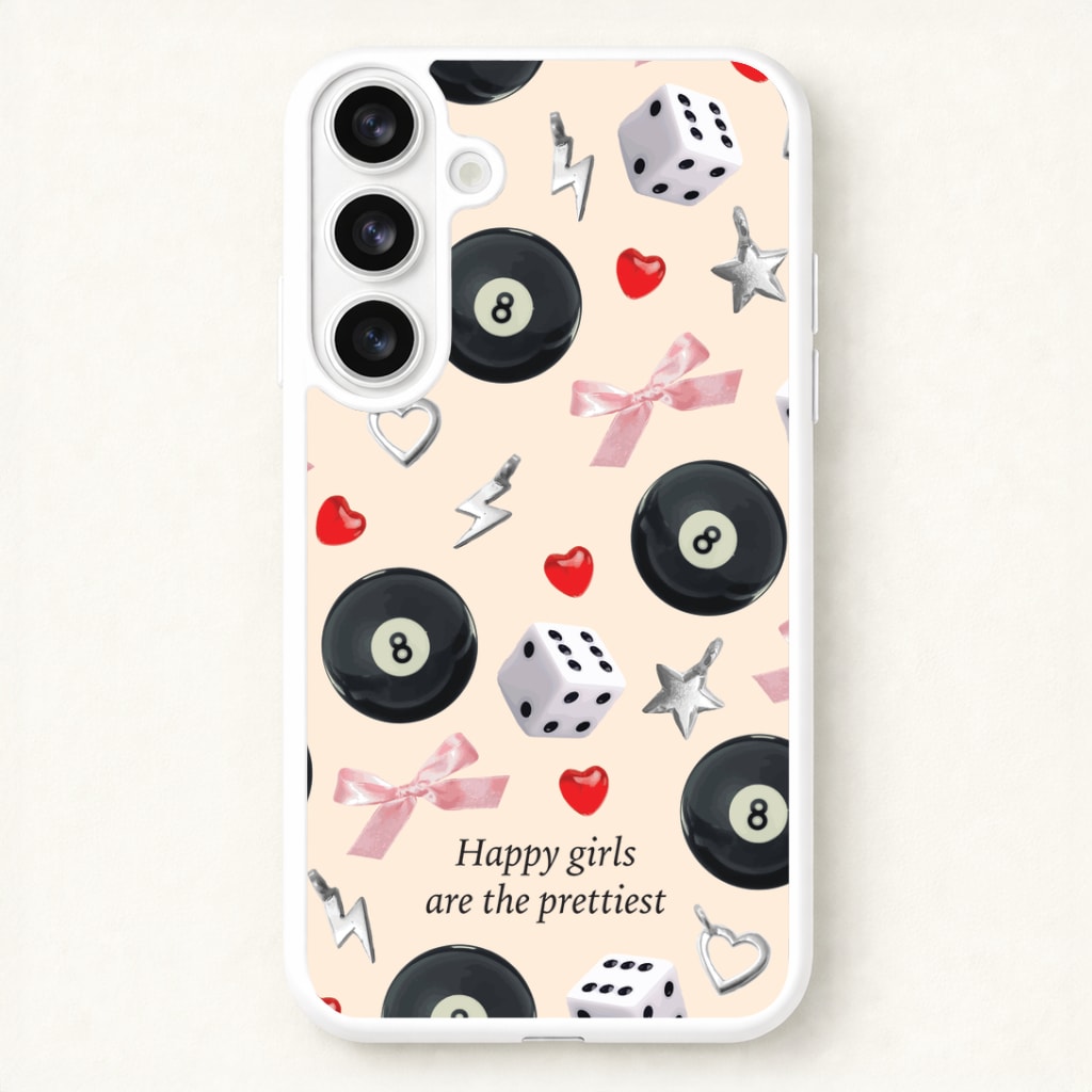 Happy Girls Are The Prettiest Pattern Phone Case