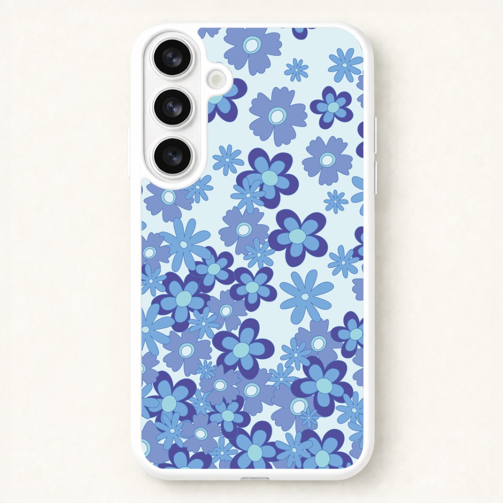 Blue Flowers - Floral Patterns Phone Case