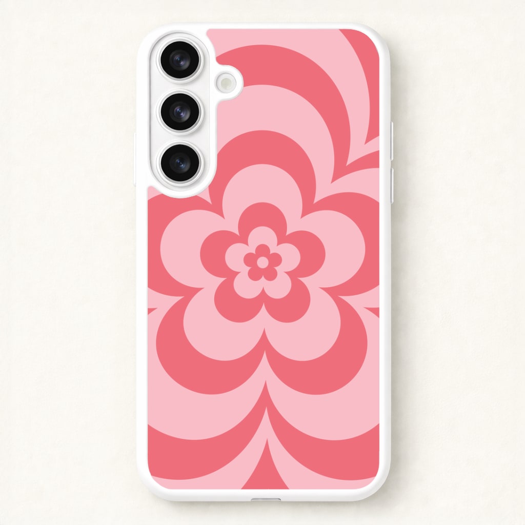 Pink Abstract Flower Pattern Phone Case