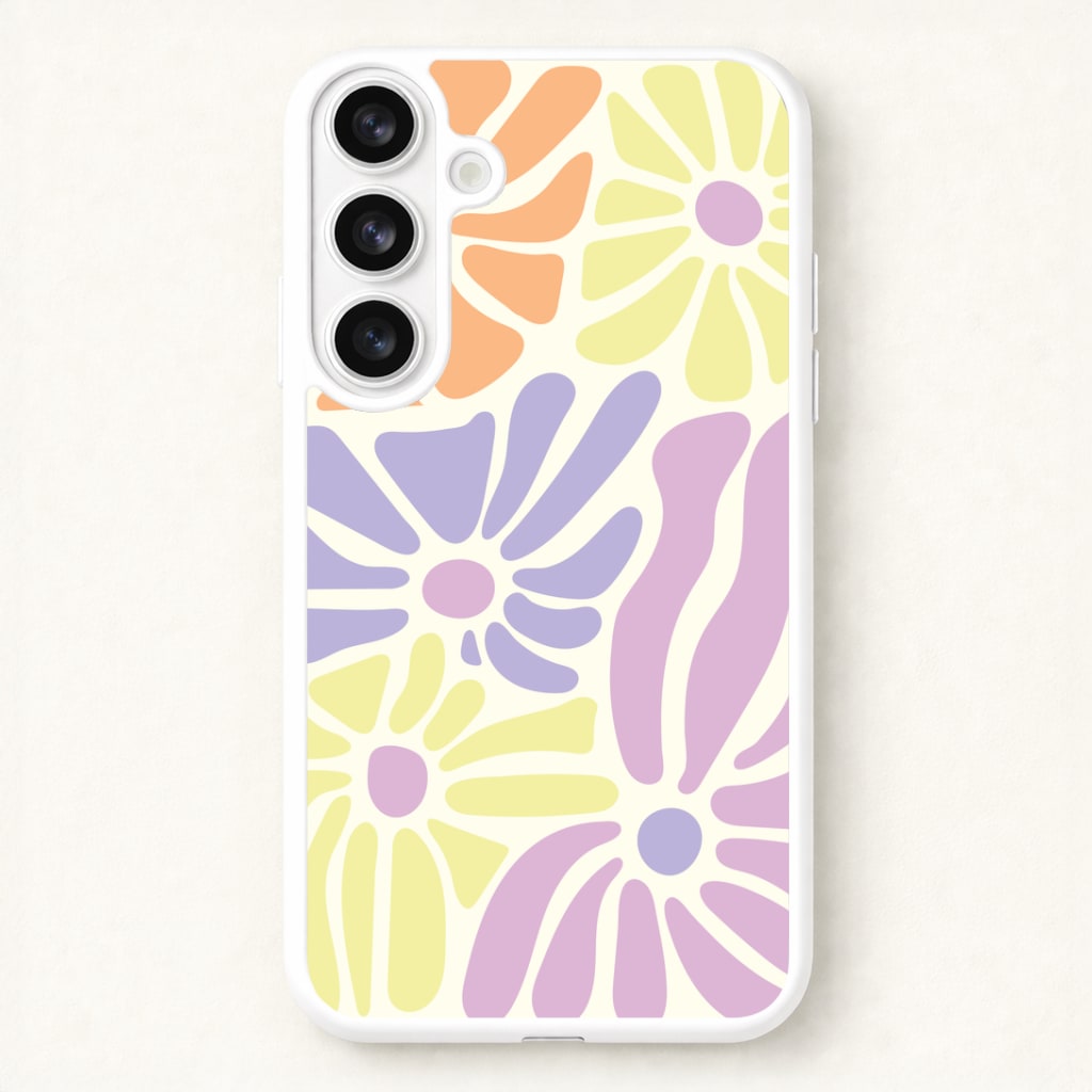 Pastel Abstract Flowers Phone Case