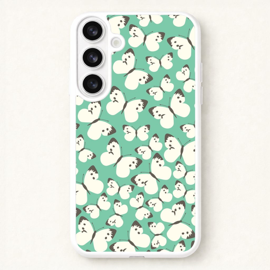 White Butterfly - Butterfly Patterns Phone Case