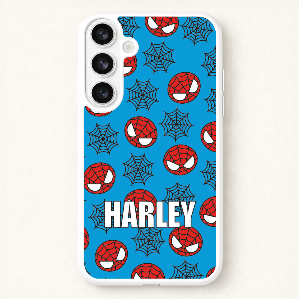 Spiderman And Webs - Personalised Superhero Comic Phone Case