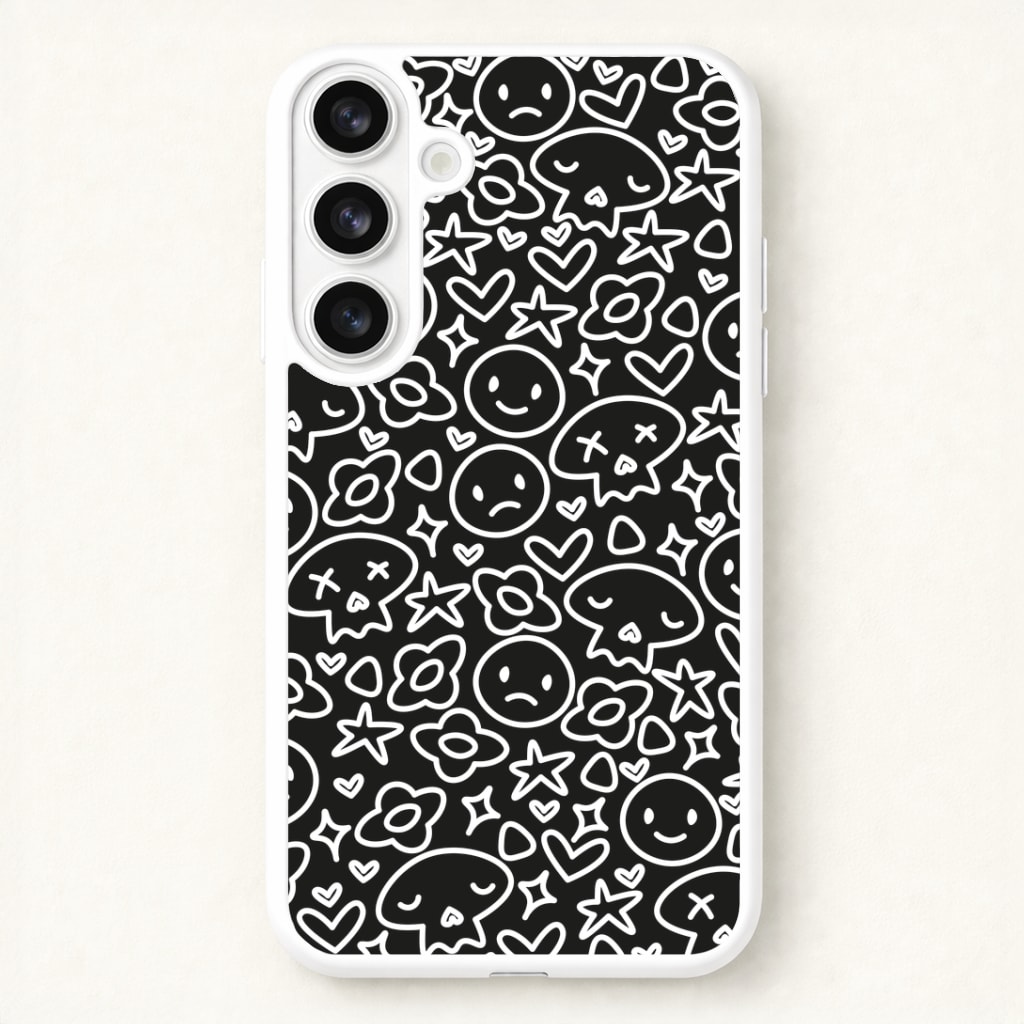 Black Skulls - Skate Aesthetic Phone Case