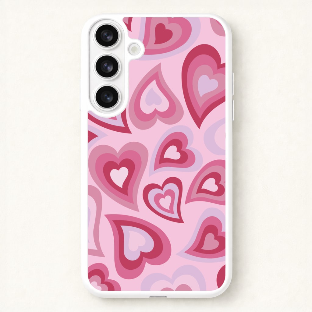 Pink Hearts - Trippy Patterns Phone Case