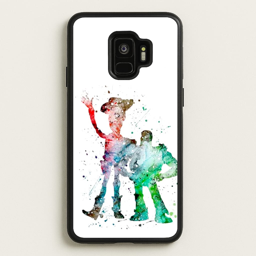 Watercolour Woody & Buzz A Story of Toys Fairytale Phone Case