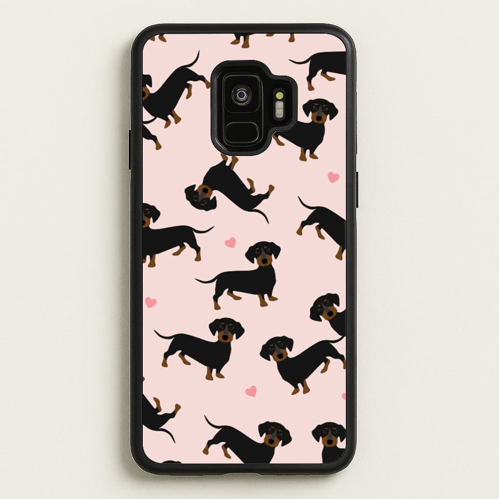 Heart Dachshund - Dog Pattern Phone Case