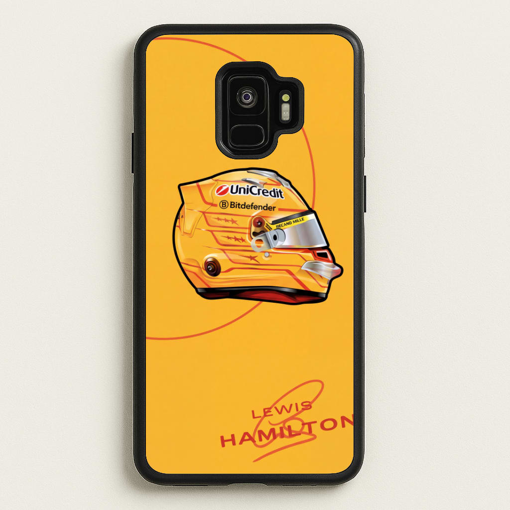 Hamilton Yellow Helmet Phone Case