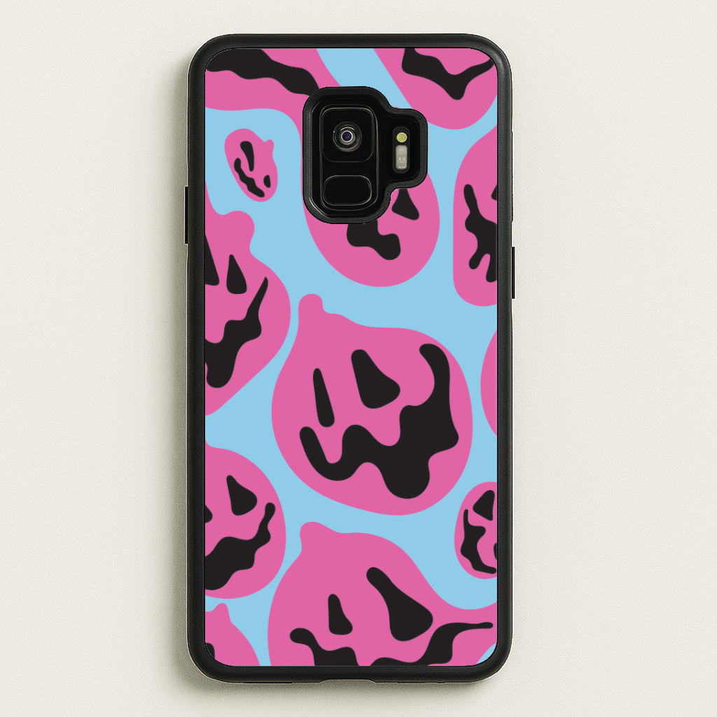 Pumpkin Blue Pattern Phone Case