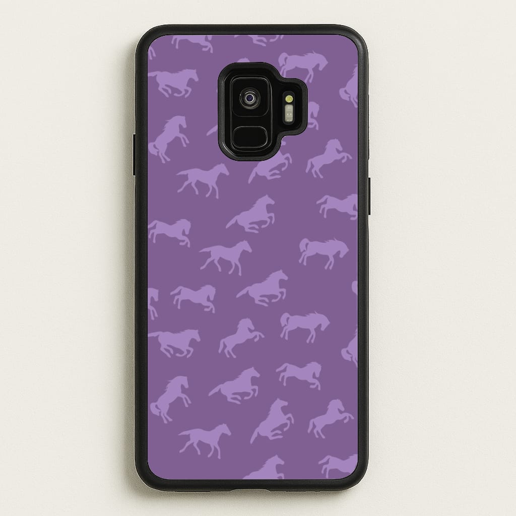 Purple Horse Pattern - Horses Phone Case