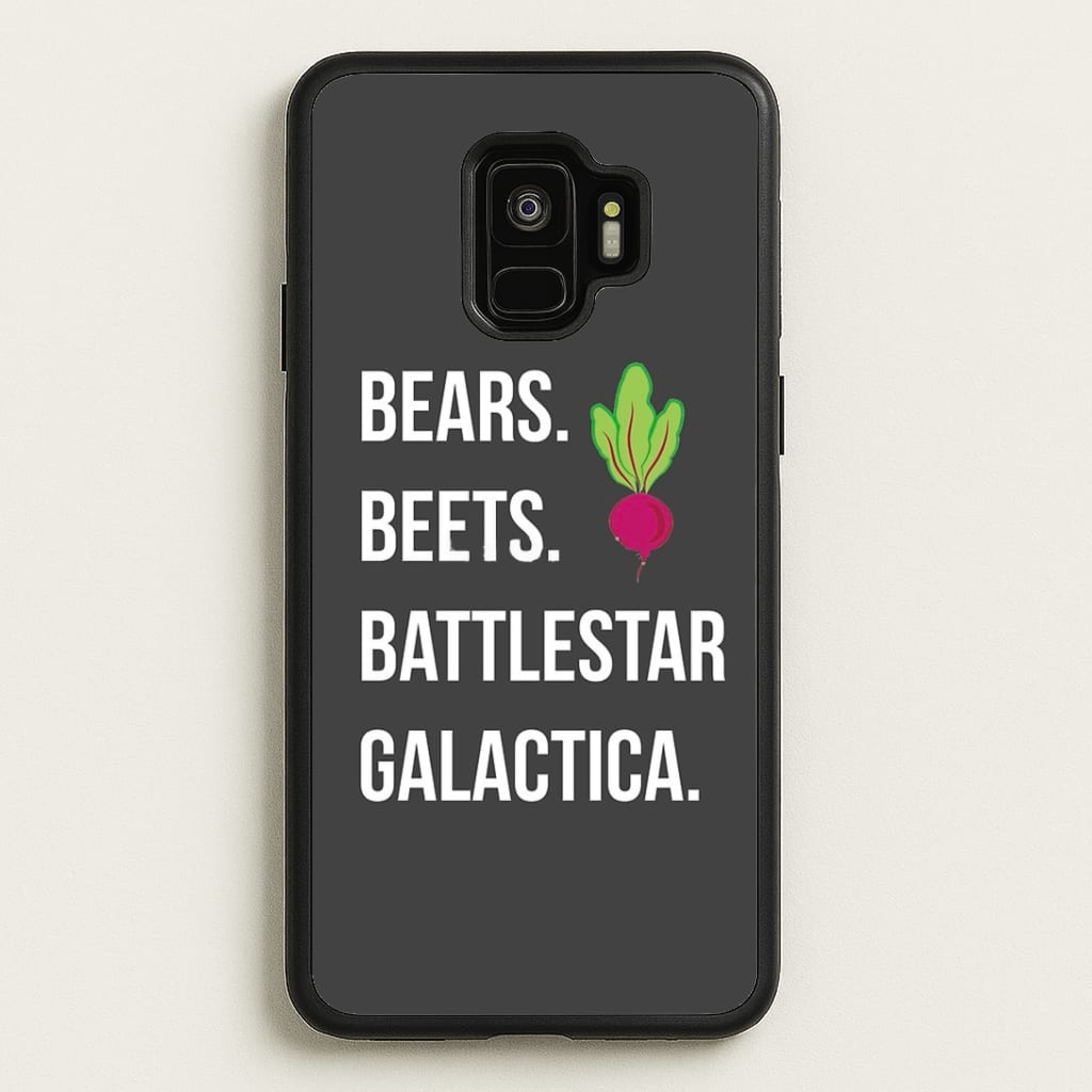 Bears. Beets. Battlestar Galactica Illustration Phone Case