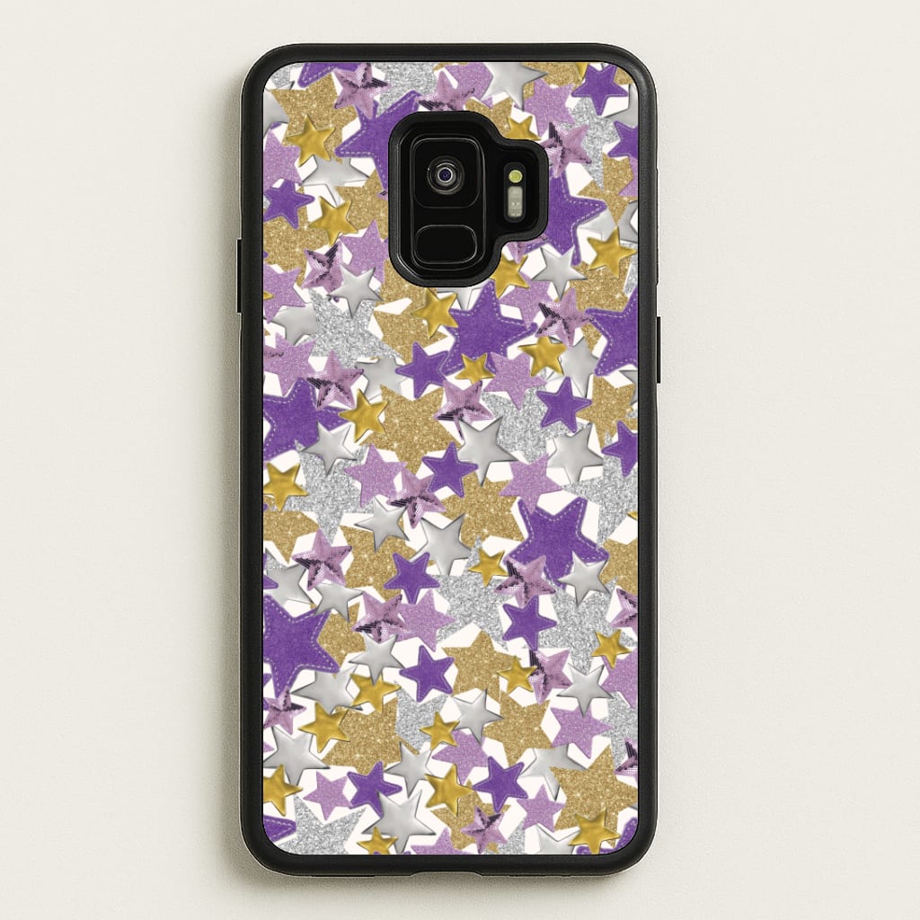 Mauve Stars Collage  Phone Case