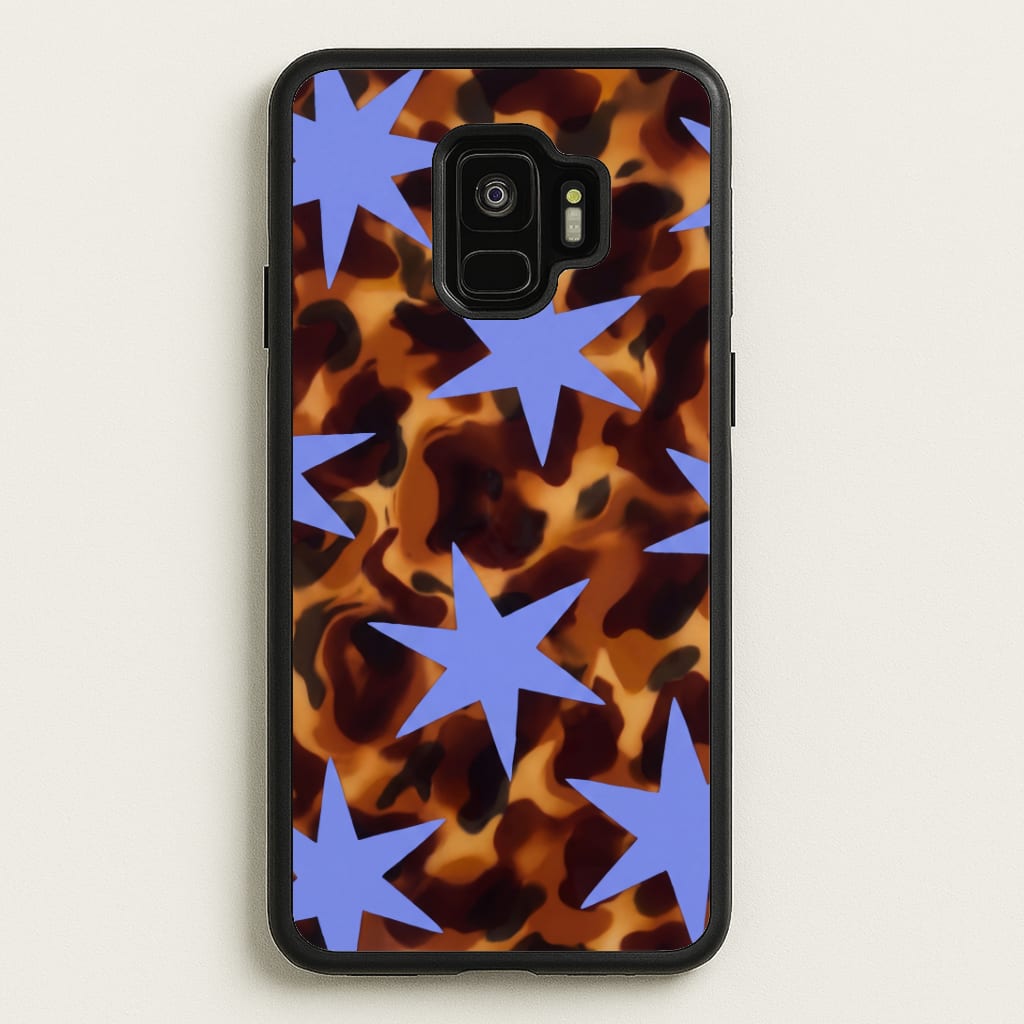 Tortoiseshell Star Scatter - Periwinkle Phone Case