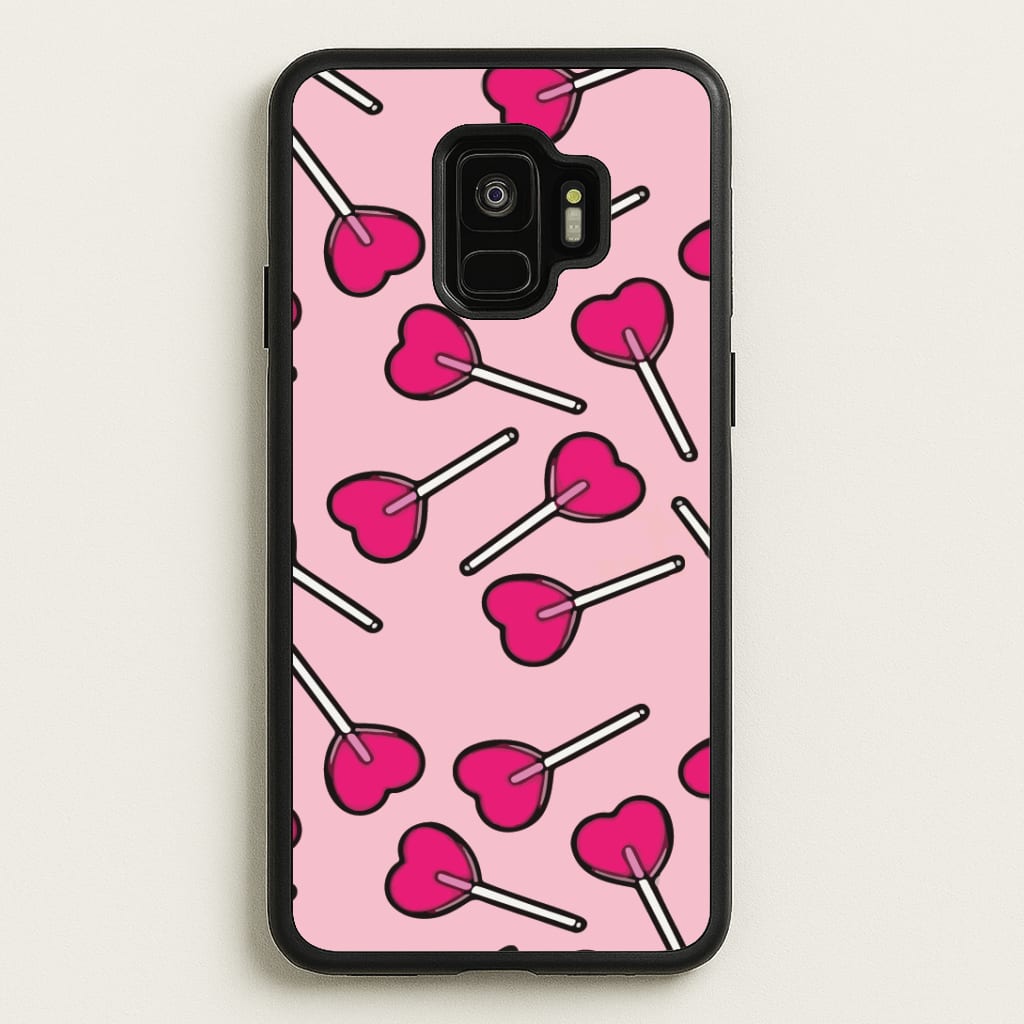 Cherry Heart Lollipops Phone Case