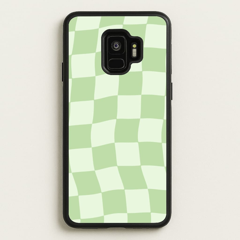 Green Checkers Phone Case