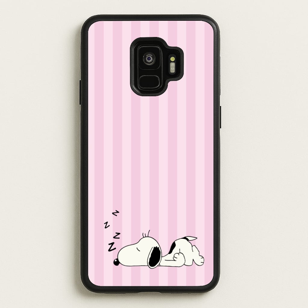 Pastel Stripes Cartoon Beagle Phone Case