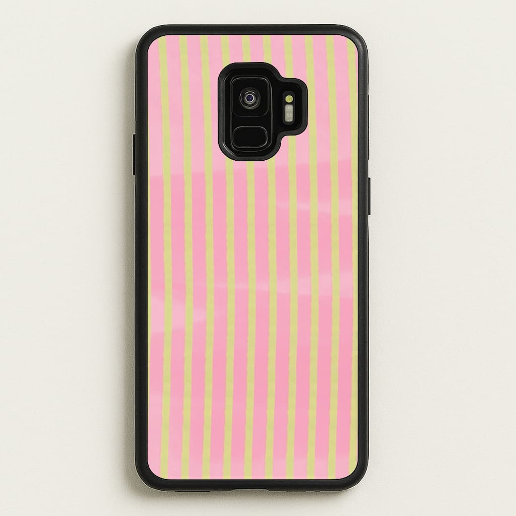 Pink Meadow Stripes Phone Case