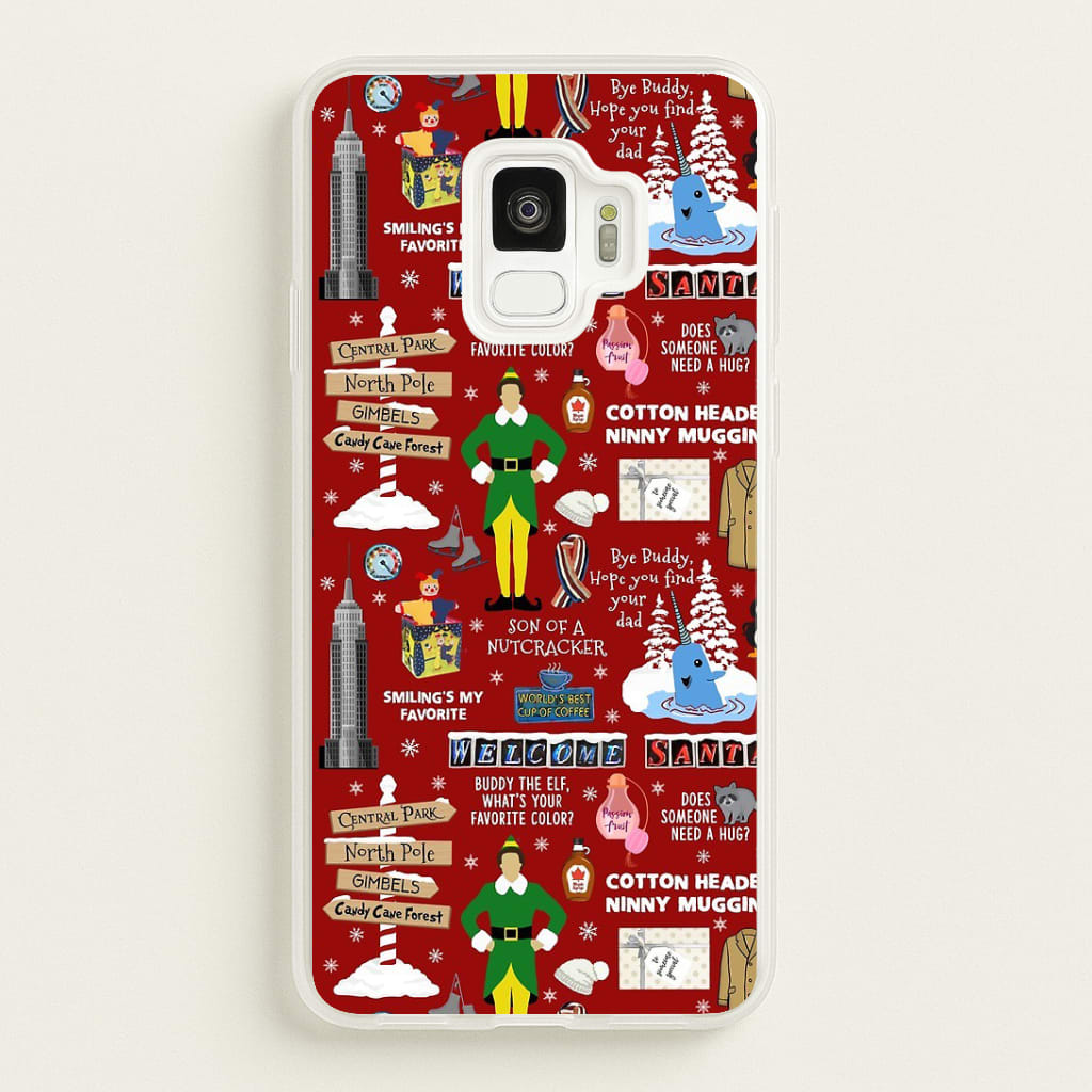 Red Elf Pattern Phone Case
