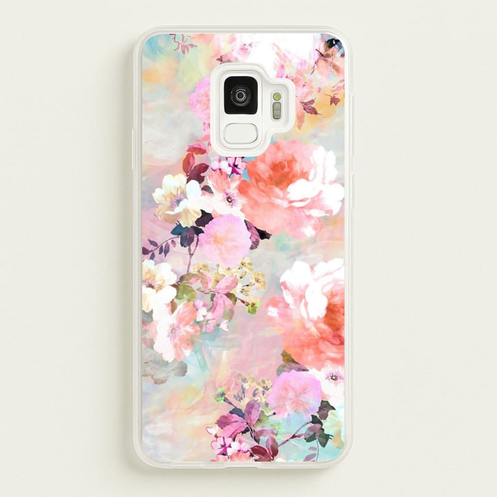 Pastel Pink Floral Pattern Phone Case