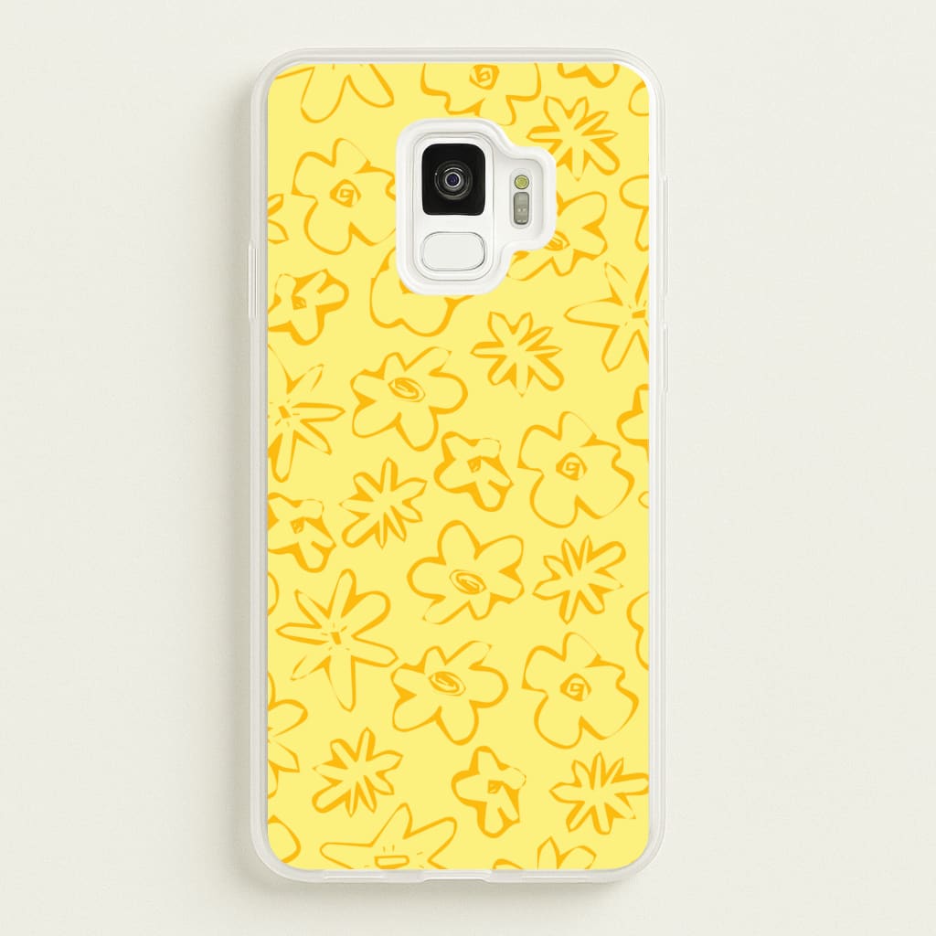 Yellow And Orange - Floral Patterns Phone Case
