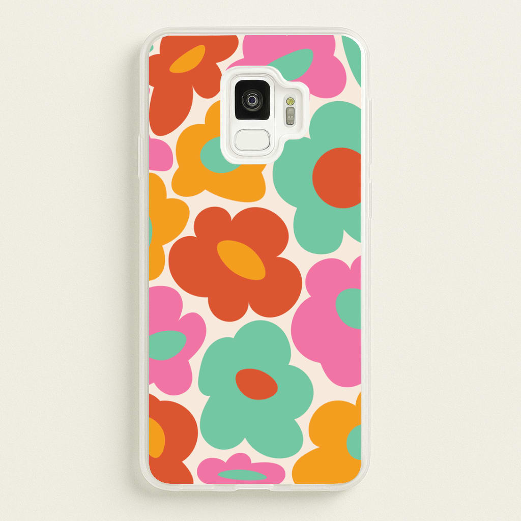 Abstract Trippy Retro Flowers Phone Case