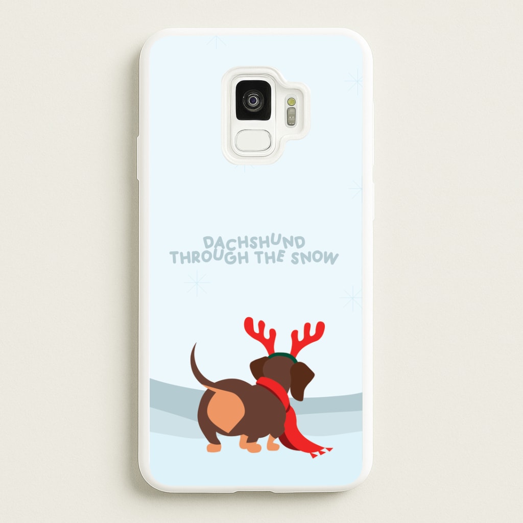 Dachshund Through The Snow - Christmas Phone Case