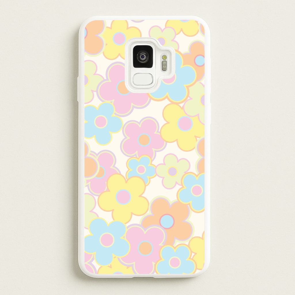 Pastel Abstract Flowers Pattern Phone Case