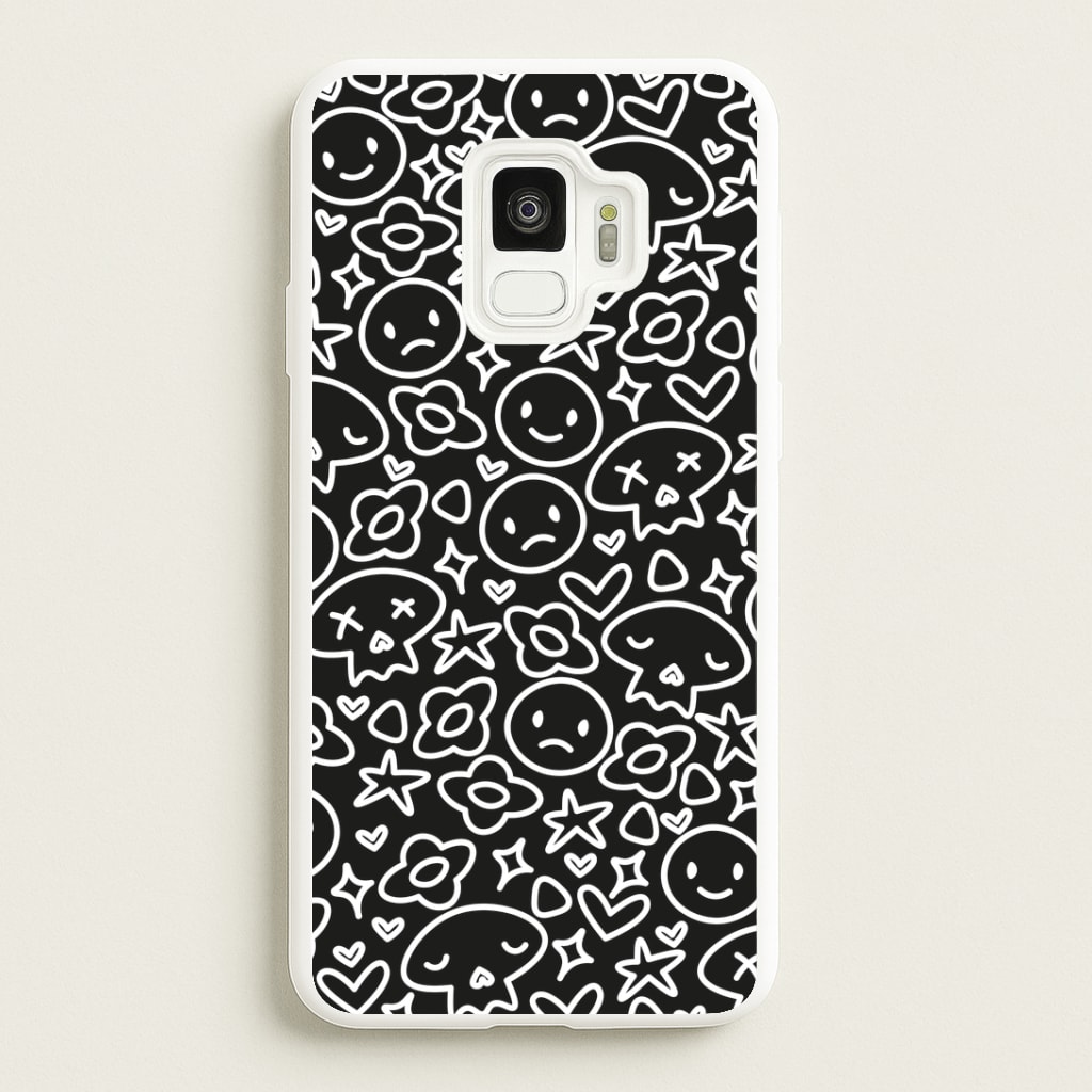 Black Skulls - Skate Aesthetic Phone Case