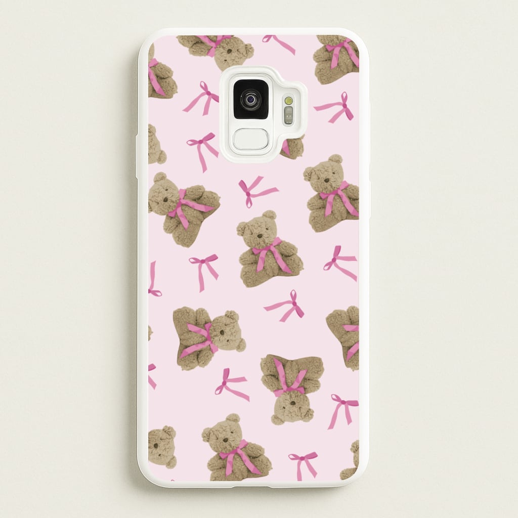 Coquette Teddy Bears And Bows Pattern Phone Case
