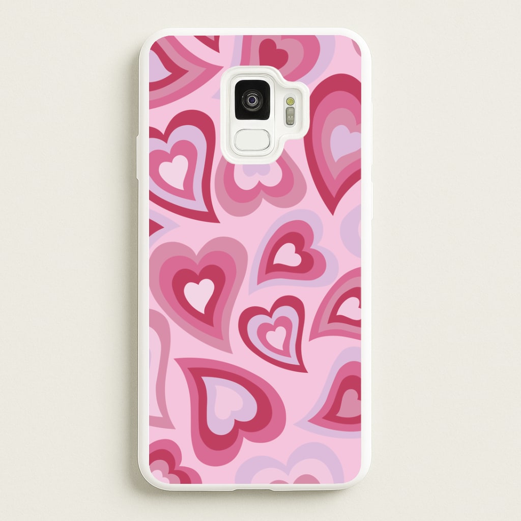 Pink Hearts - Trippy Patterns Phone Case