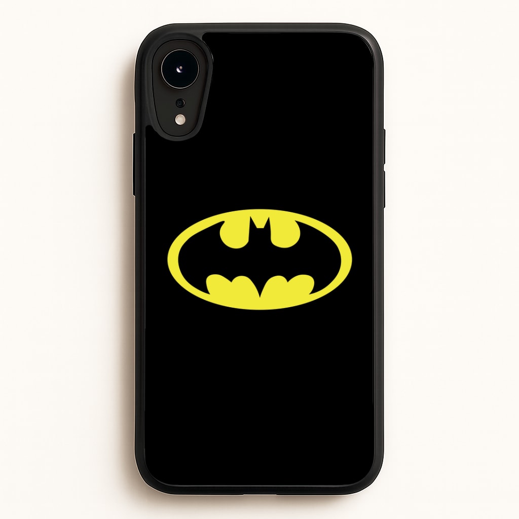 Black Bat Superhero Logo Phone Case