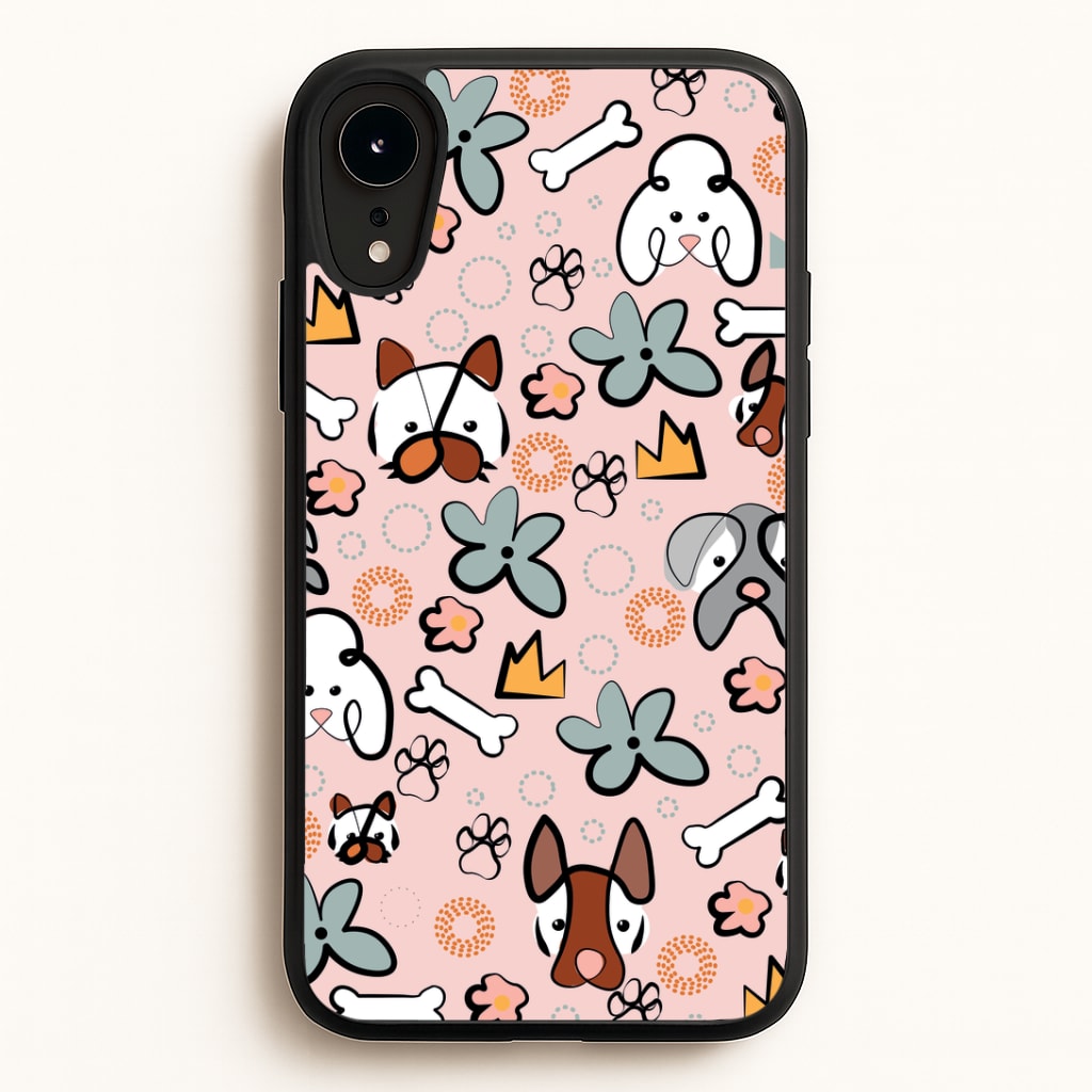 Bones and dogs - Dog Patterns Phone Case