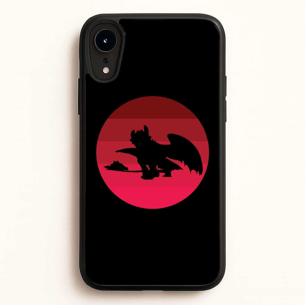 Red Sunset Dragon Phone Case