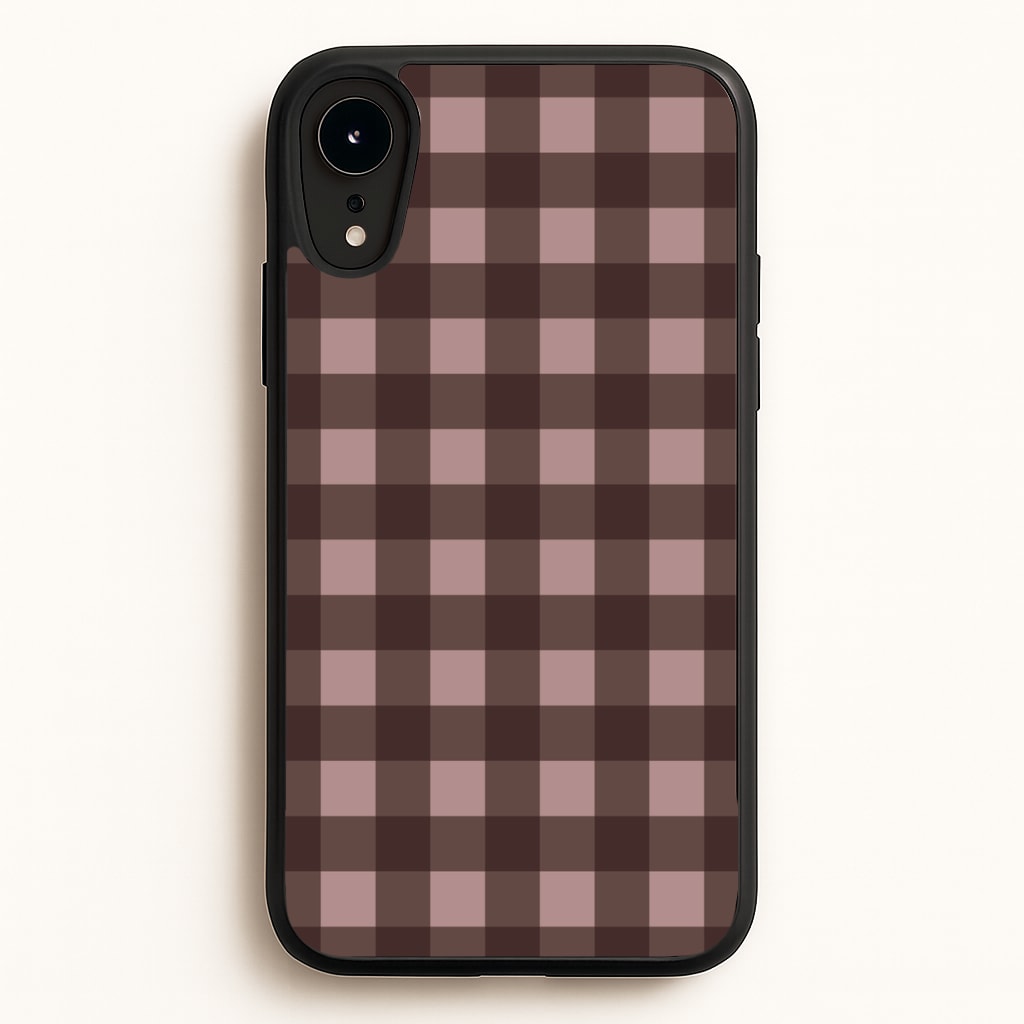 Chocolate Gingham Phone Case