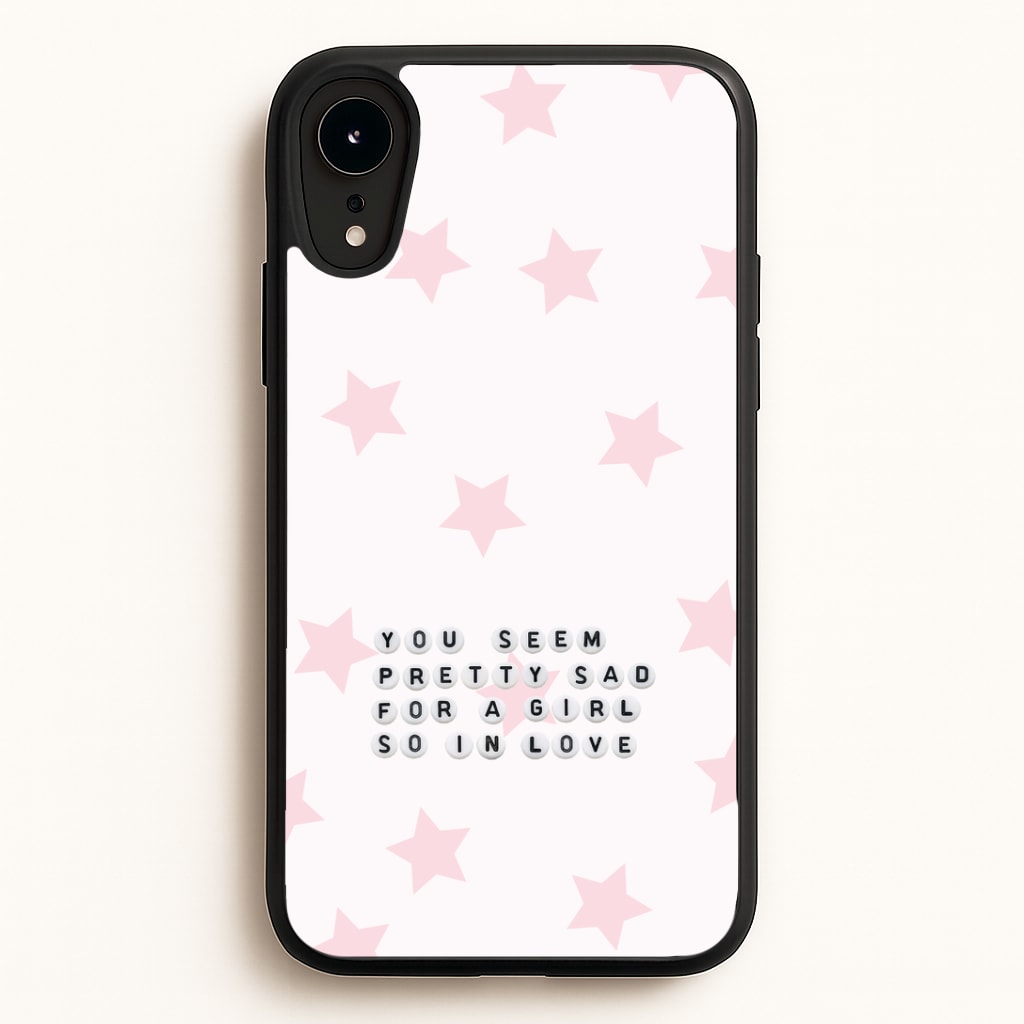 Pretty Sad Letter Beads Phone Case