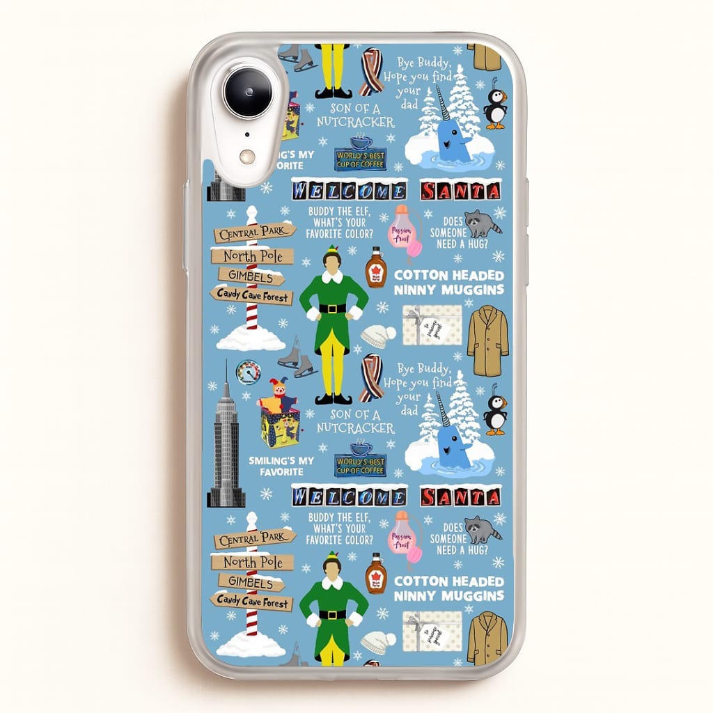 Blue Buddy The Elf Pattern Phone Case