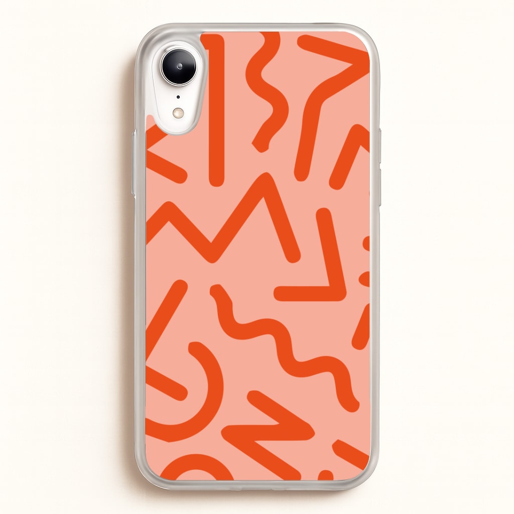 Red Abstract - Eighties Phone Case
