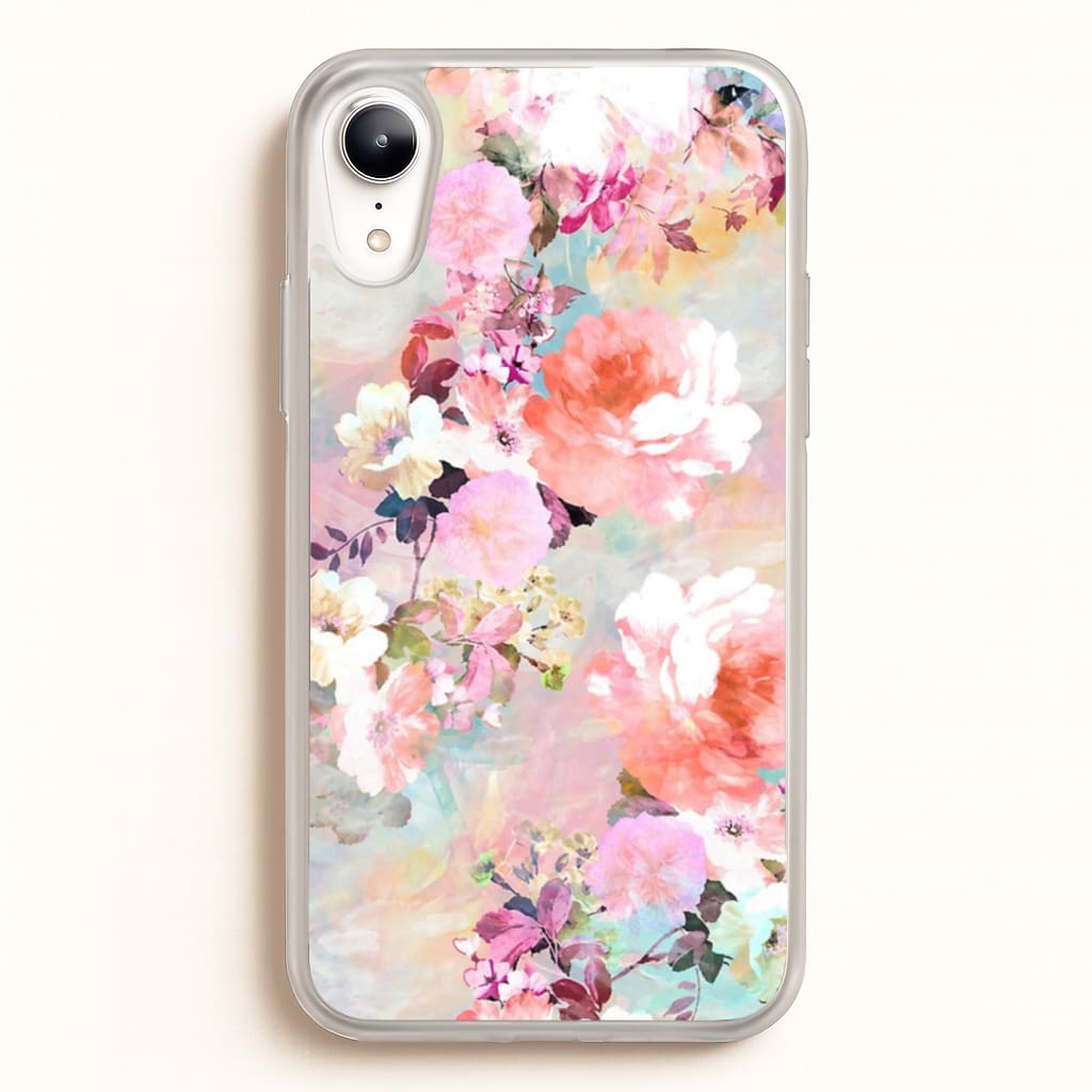 Pastel Pink Floral Pattern Phone Case