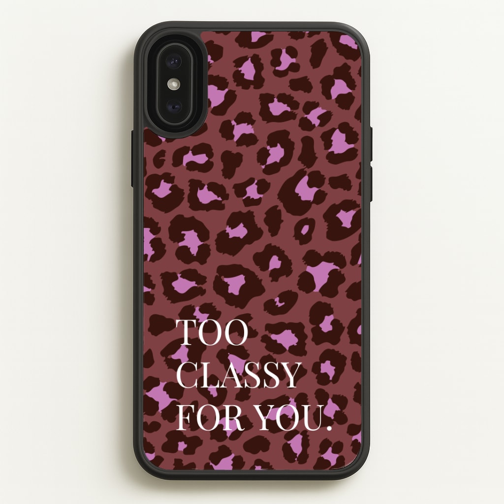 Too Classy Cheetah Print Phone Case