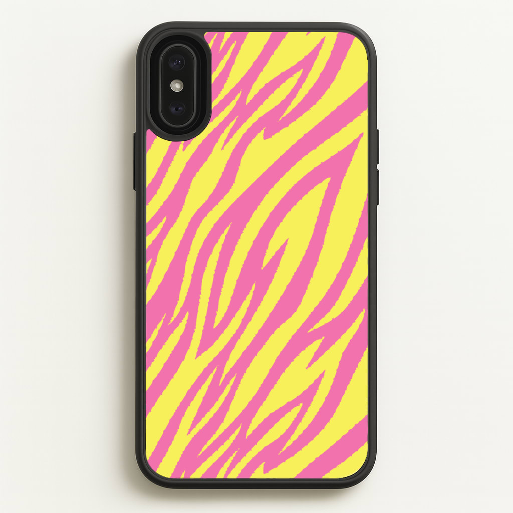 Neon Zebra Print Phone Case