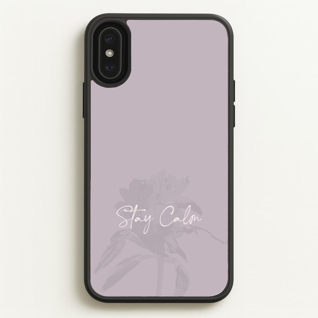 Mauve Stay Calm Phone Case