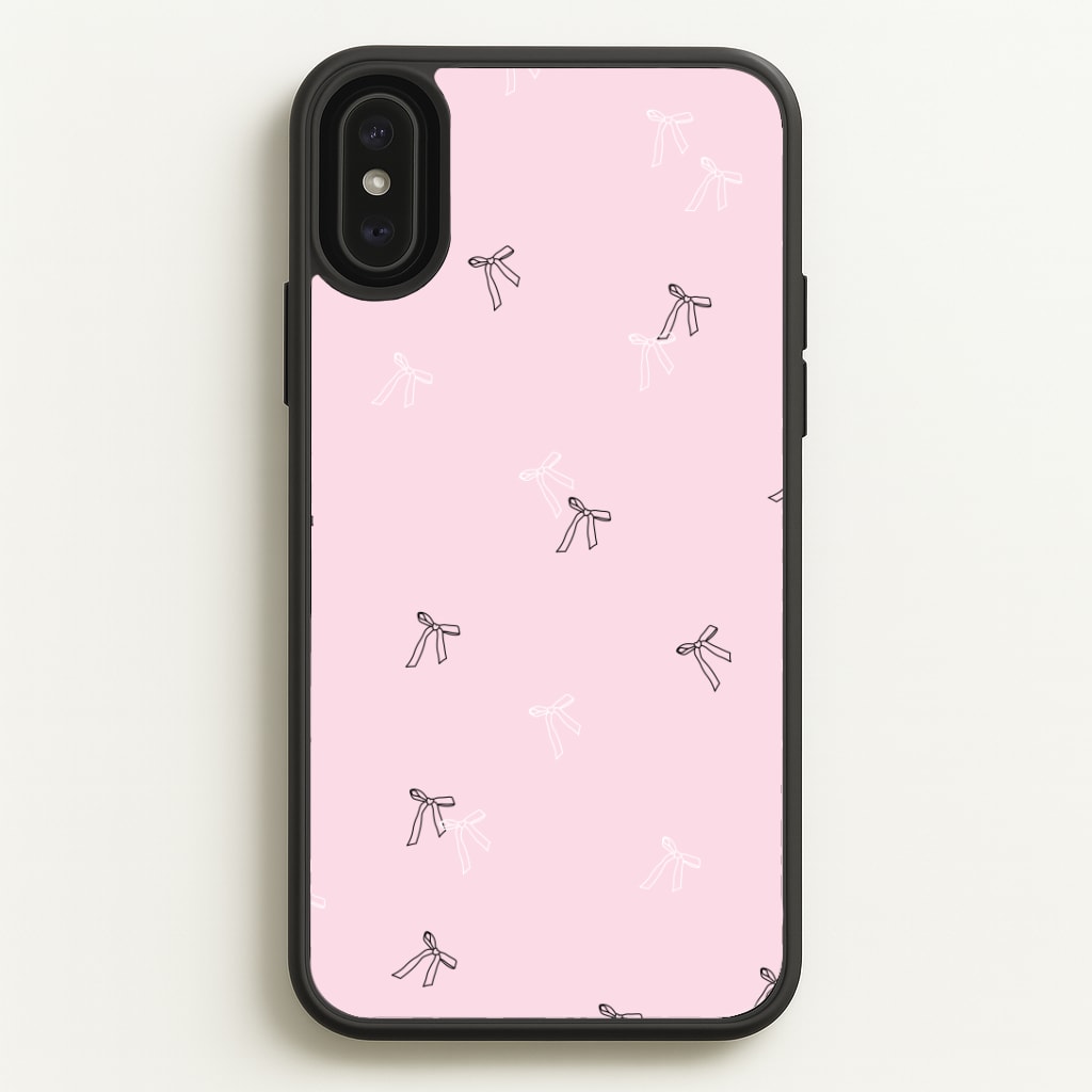 Coquette Mini Bows Pattern Pink Phone Case