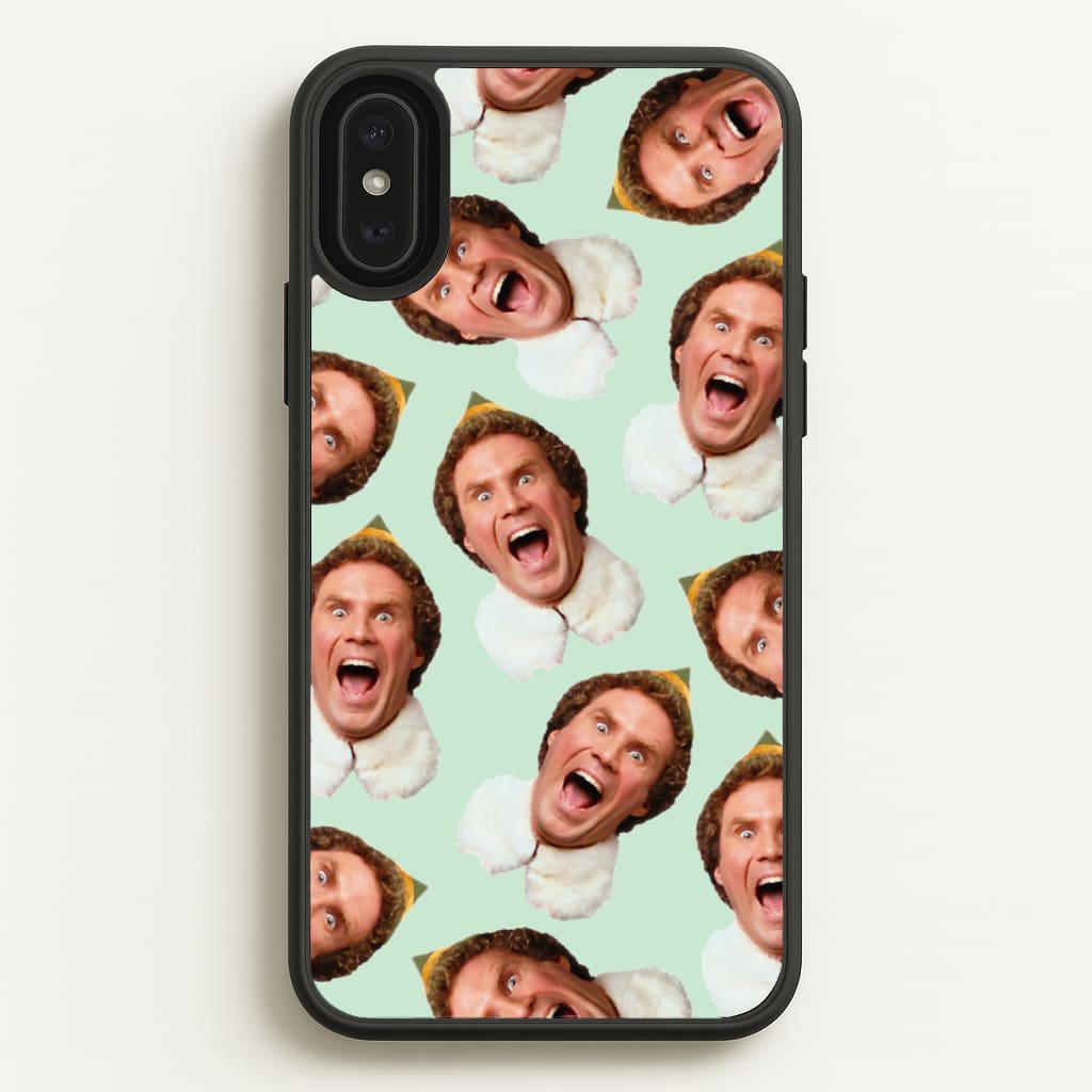 Green Elf Face - Christmas Phone Case