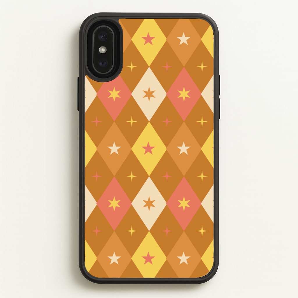 Retro Christmas Argyle Pattern Phone Case