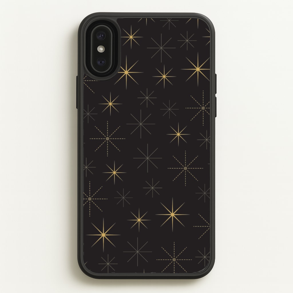 Christmas Gold Stars Pattern Phone Case